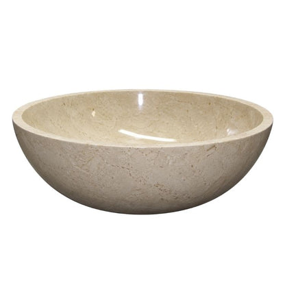 Natuurstenen waskom Marmer Rond | 38x38x12cm | Beige