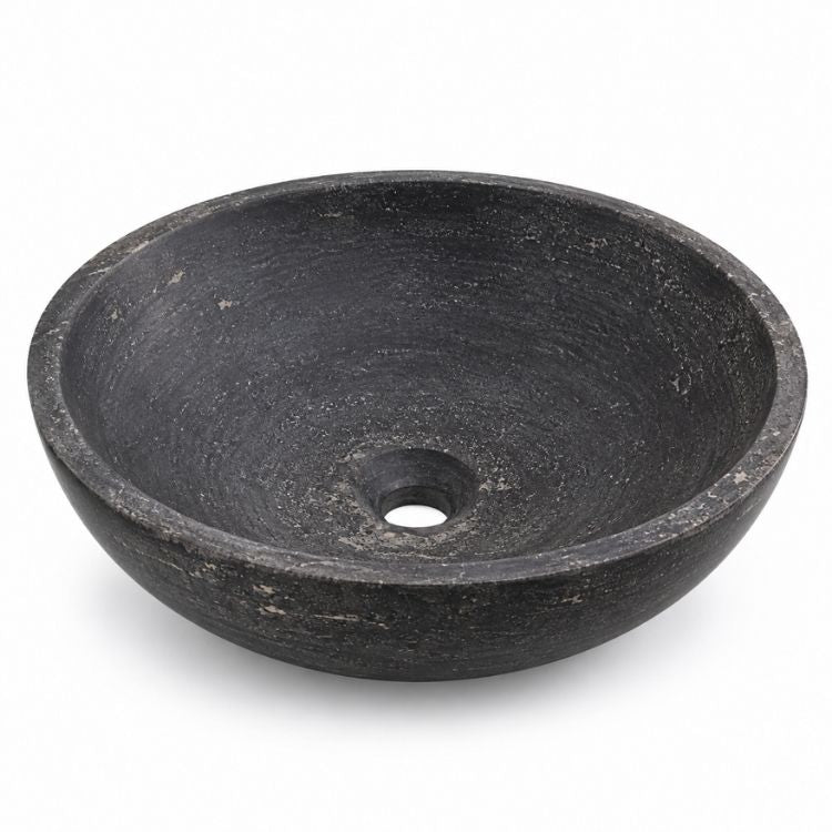 Natuurstenen waskom rond 38x38x12cm | WD Tegels