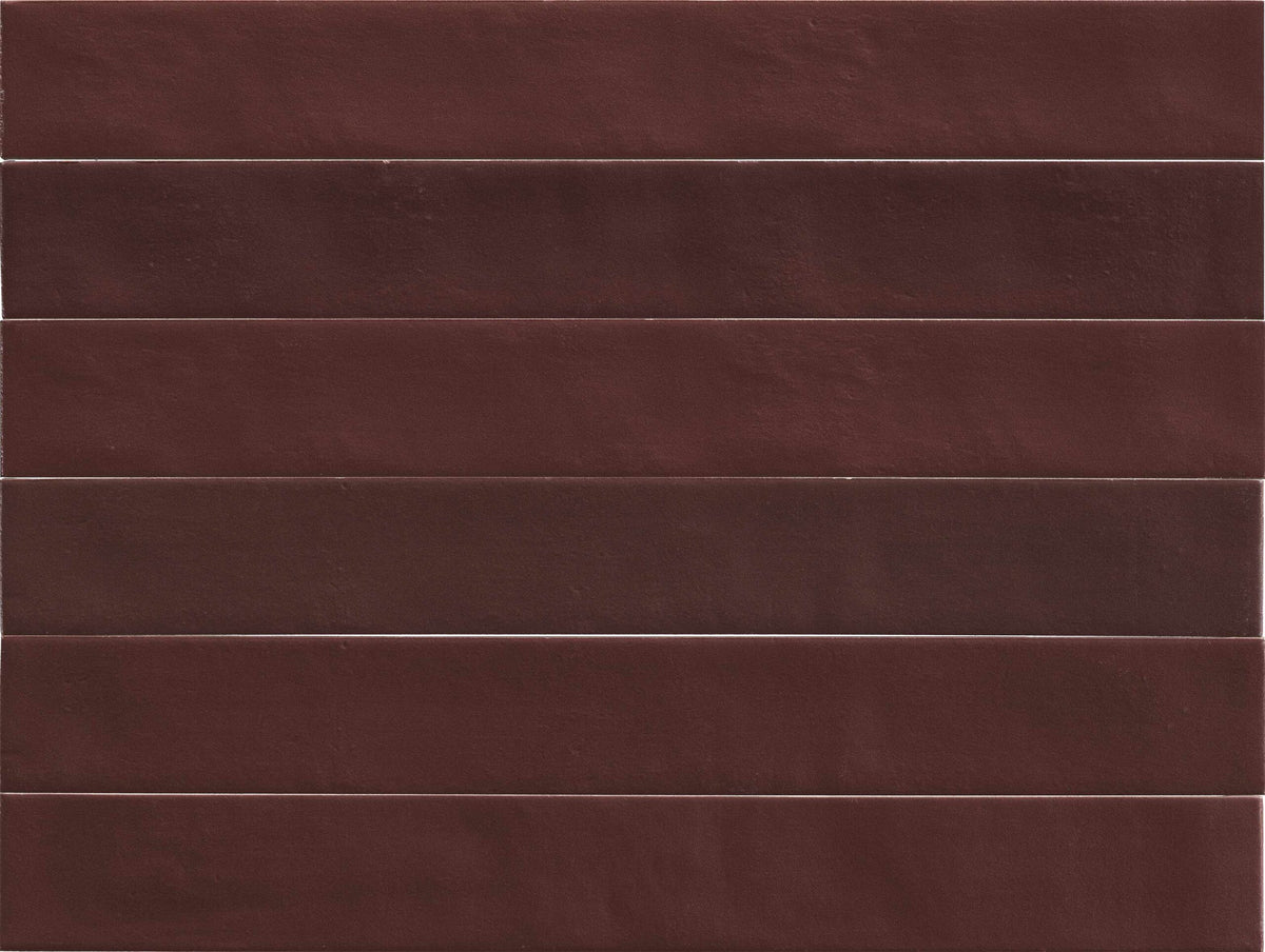 Vloer- en wandtegel Neo Warm Red 4,6x37,5
