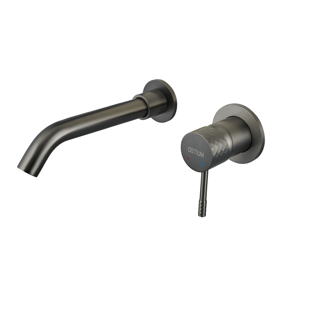 Inbouw wastafelkraan Lunari in gun metal