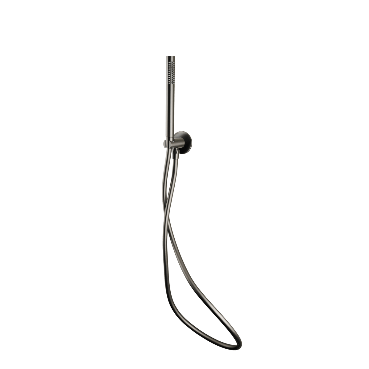 Handdouche met houder van inbouw regendoucheset Terni in gun metal