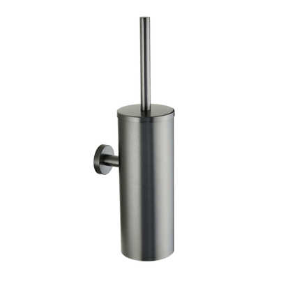 Toiletborstel met wandhouder Spazzola in gun metal