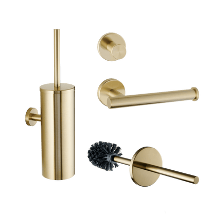 3-delige toiletaccessoireset Stanio in goud