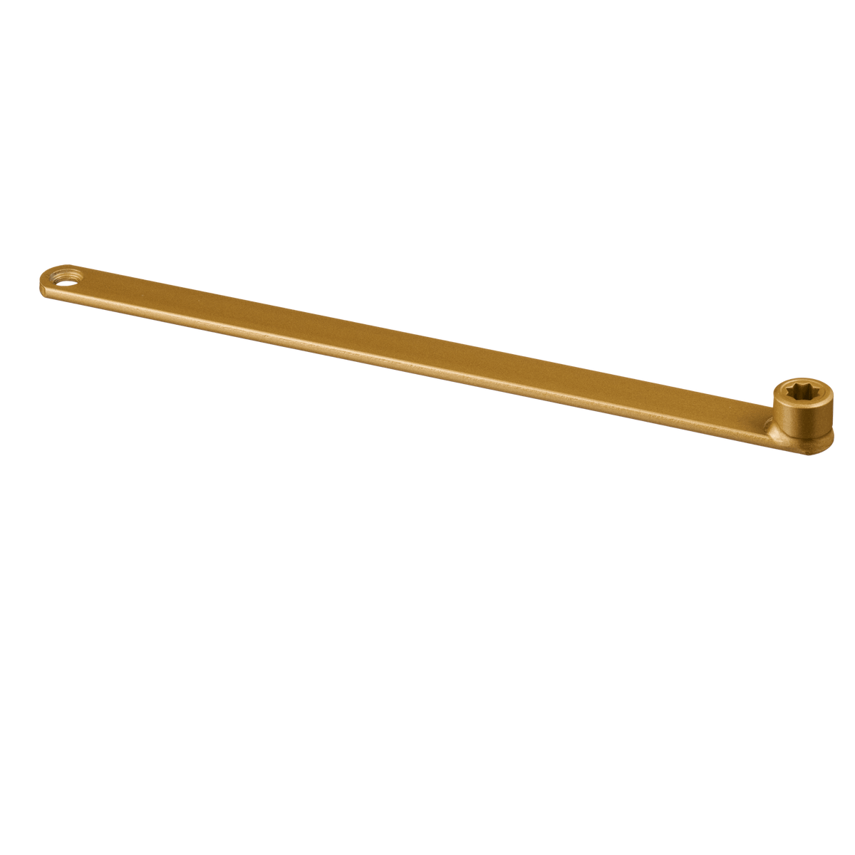 Arm van deurdranger Porta in goud