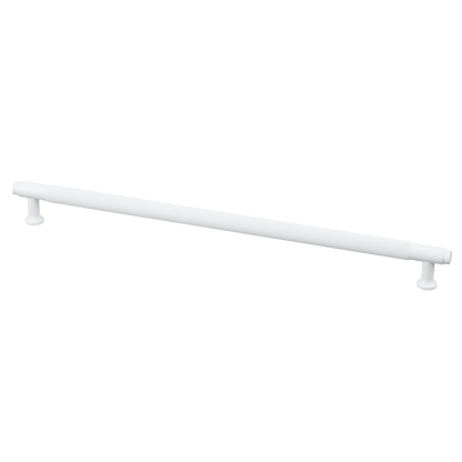 Meubelgreep in wit met diamond cut structuur, hartafstand 320 mm, lengte 352 mm