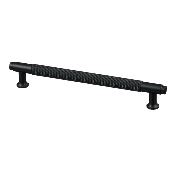 Handgreep Zwart - diamond cut - 160mm/194mm