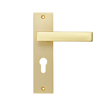 Deurklink Avola in goud met cilindergat 55 mm
