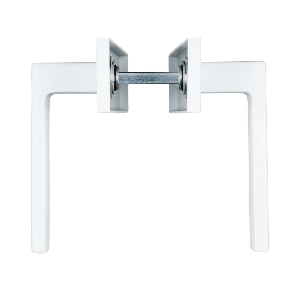 Deurklink Arezzo in wit met cilindergat 55 mm