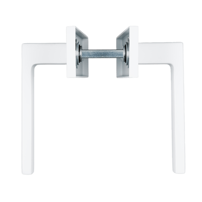 Deurklink Arezzo in wit met cilindergat 55 mm