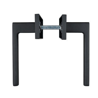 Deurklink Ravello in zwart met cilindergat 55 mm