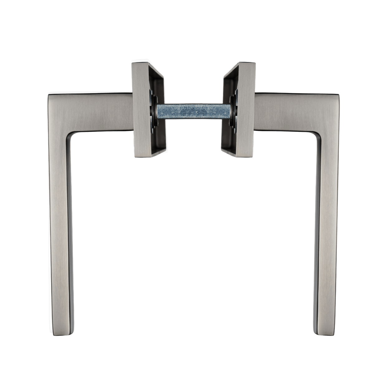 Deurklink Novara in gun metal met cilindergat 55 mm