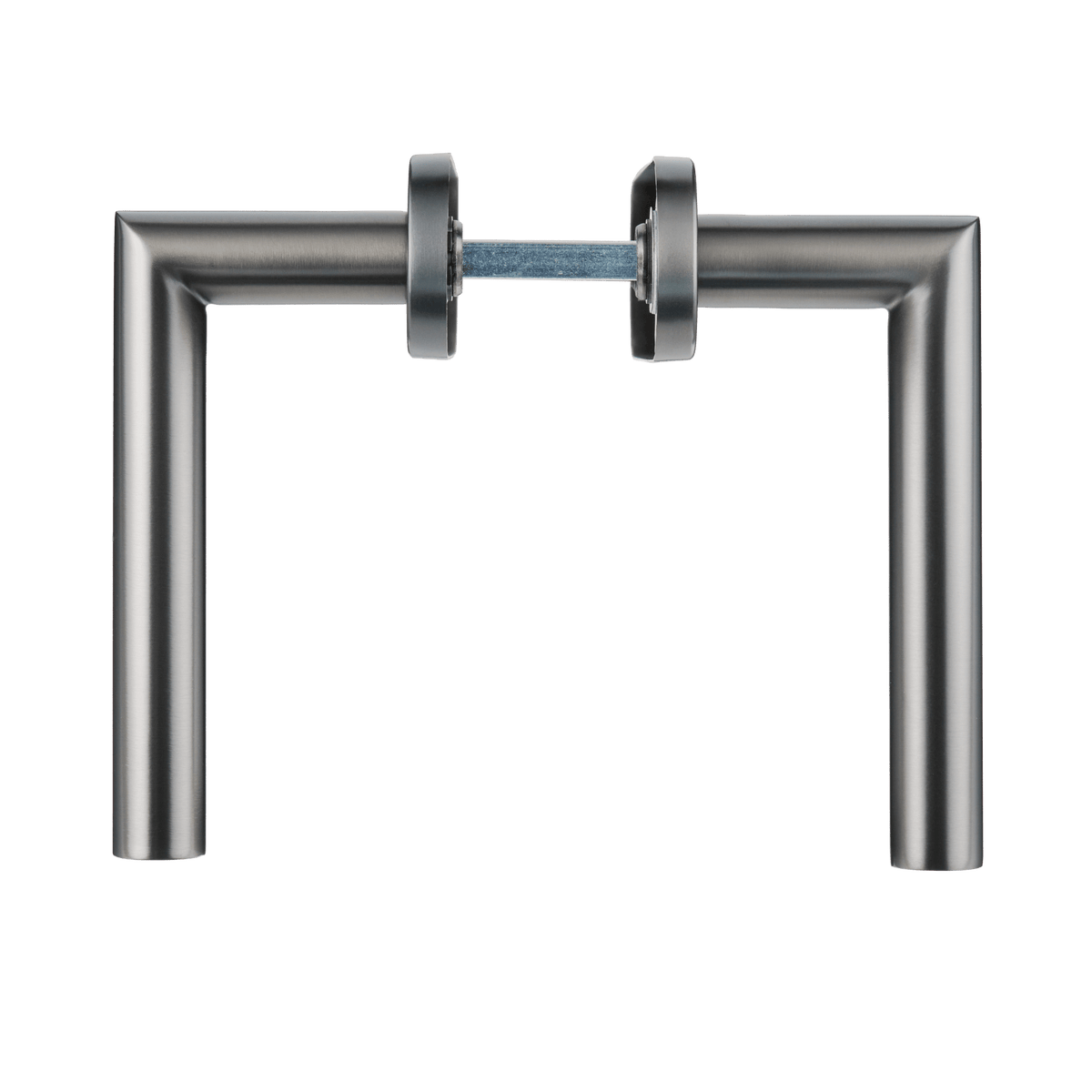Deurklink Silvano in gun metal met WC-sluiting