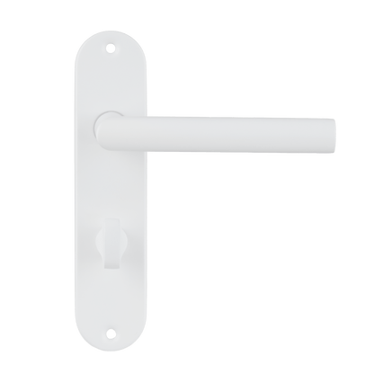 Deurklink Calzio in wit met WC-sluiting