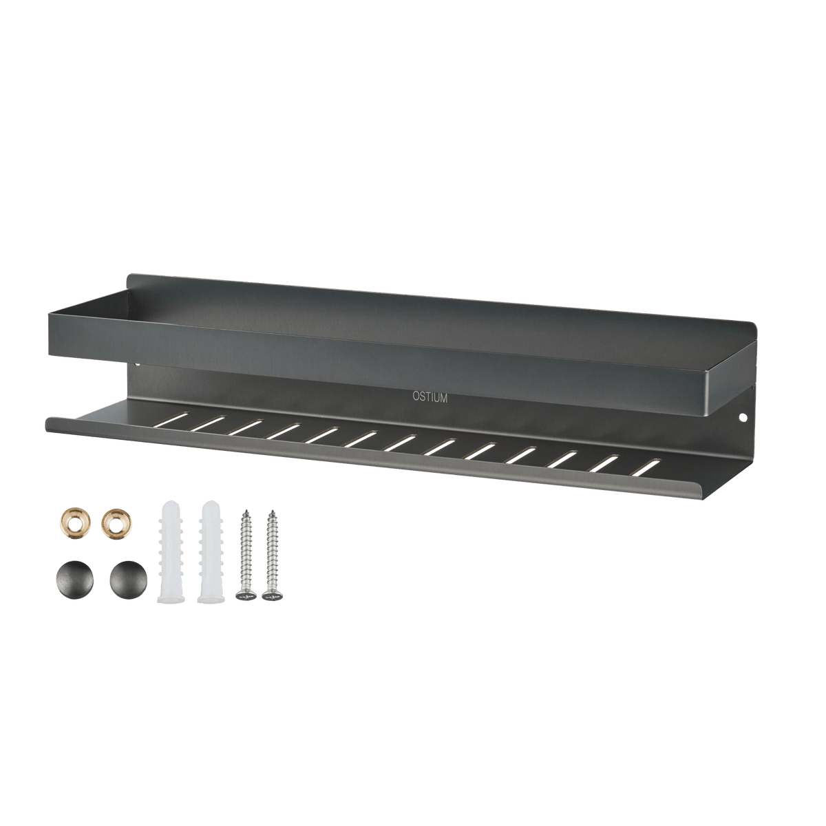 Doucherek Tavolo in gun metal met bevestigingsmateriaal