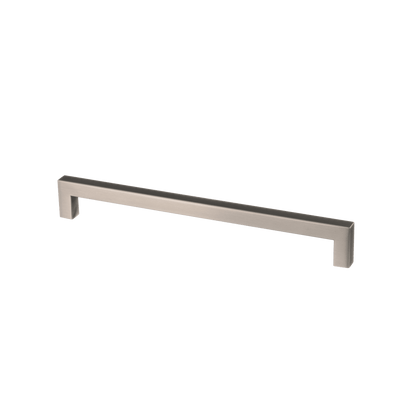 Meubelgreep in gun metal, hartafstand 224 mm, lengte 236 mm