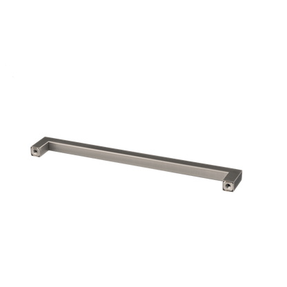 Meubelgreep in gun metal, hartafstand 224 mm, lengte 236 mm