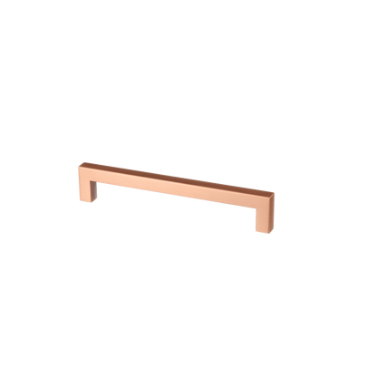 Meubelgreep in koper, hartafstand 160 mm, lengte 172 mm