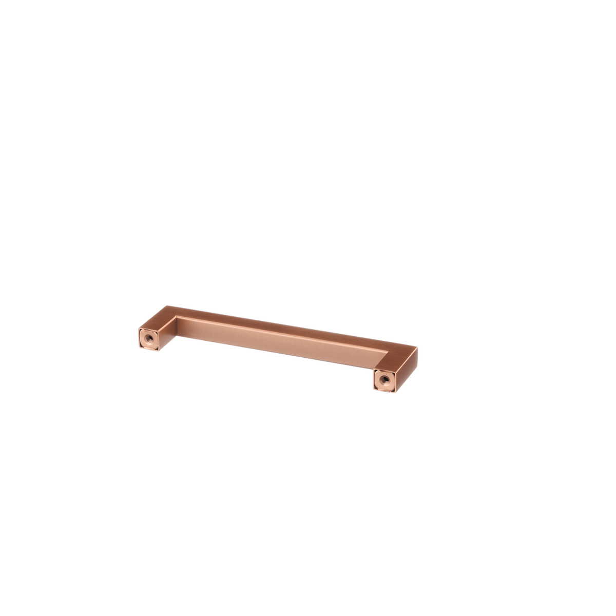 Meubelgreep in koper, hartafstand 128 mm, lengte 140 mm