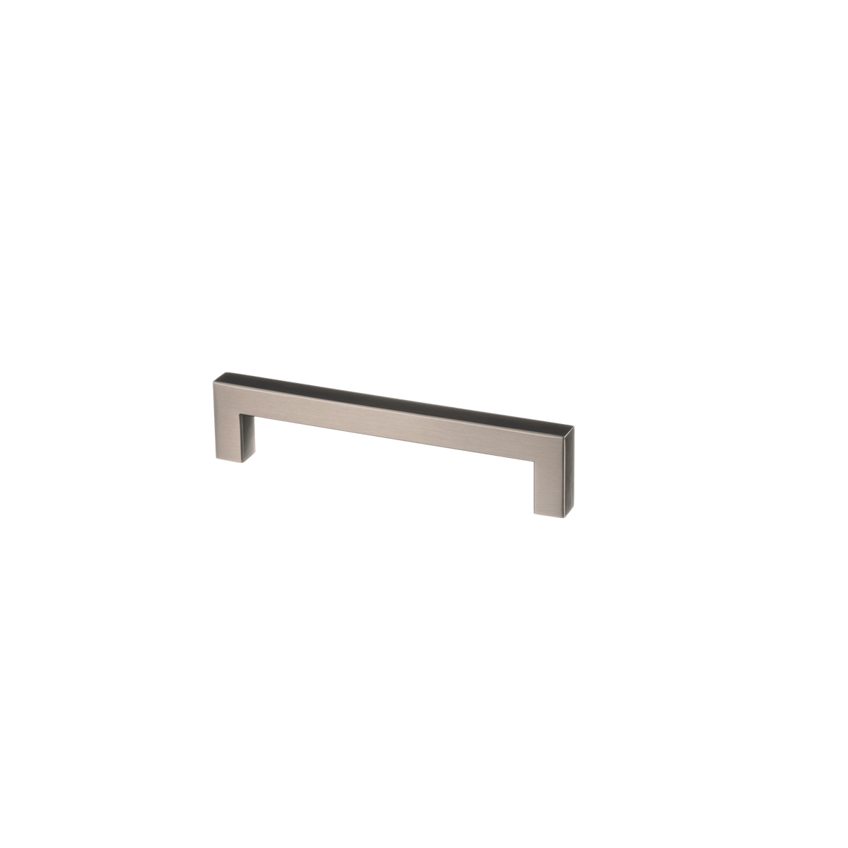 Meubelgreep in gun metal, hartafstand 128 mm, lengte 140 mm