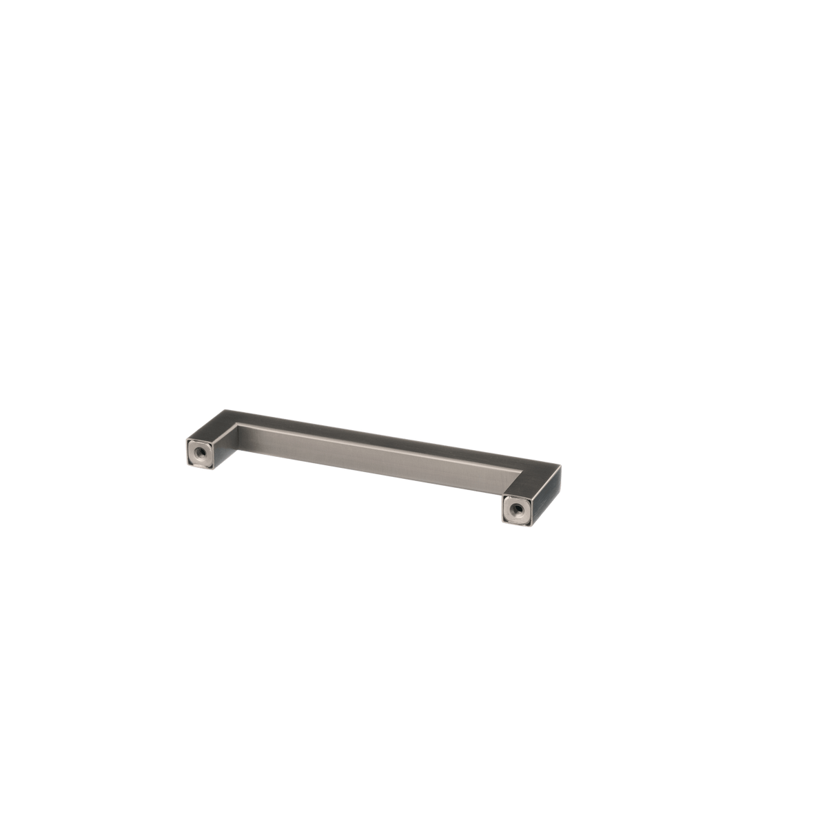 Meubelgreep in gun metal, hartafstand 128 mm, lengte 140 mm