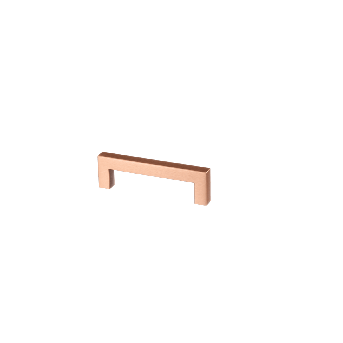 Meubelgreep in koper, hartafstand 96 mm, lengte 108 mm