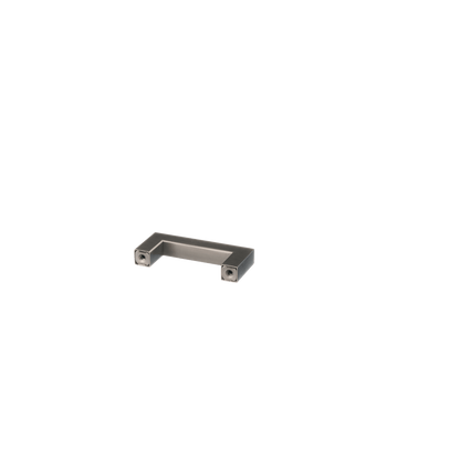 Meubelgreep in gun metal, hartafstand 64 mm, lengte 76 mm