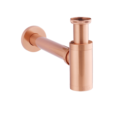 Wastafelsifon Scarini in rosé koper