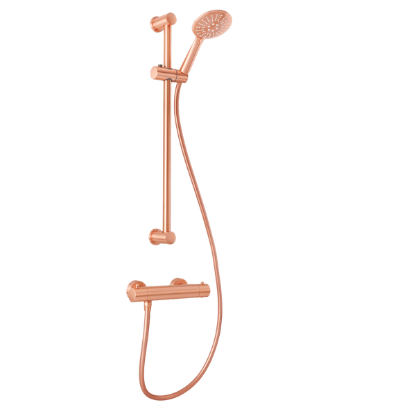 Delfi - Handdouche met Glijstang - Rosé Koper