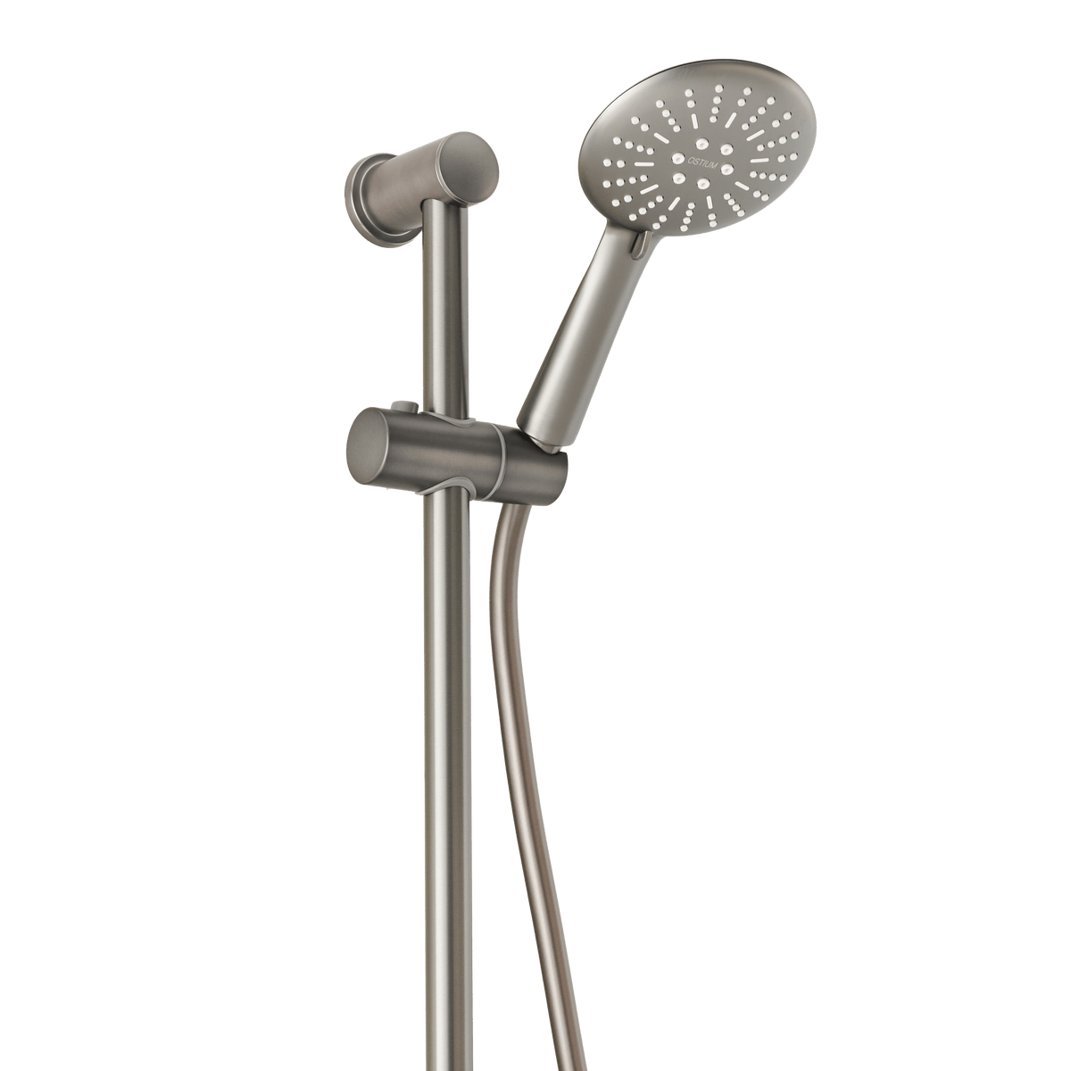 Handdouche met houder van handdoucheset met glijstang Delfi in gun metal