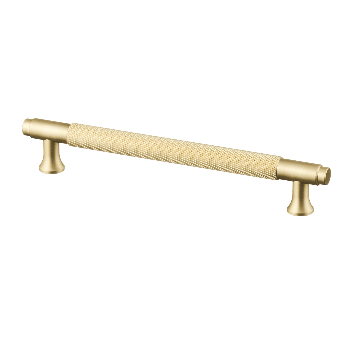 Meubelgreep in goud met diamond cut structuur, hartafstand 160 mm, lengte 194 mm
