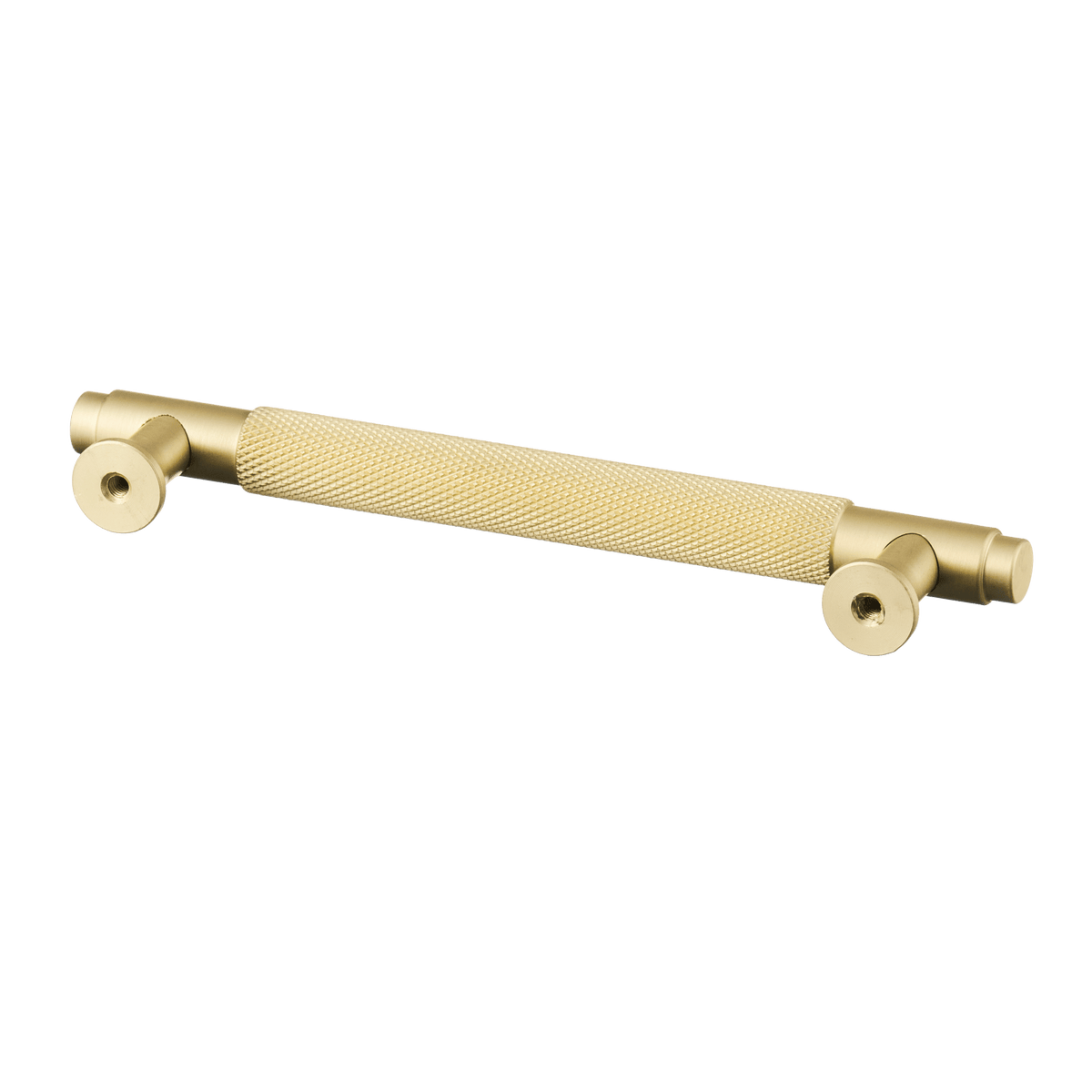 Meubelgreep in goud met diamond cut structuur, hartafstand 128 mm, lengte 164 mm