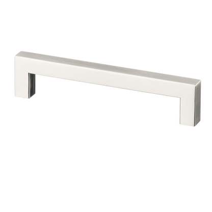 Meubelgreep in RVS, hartafstand 128 mm, lengte 140 mm