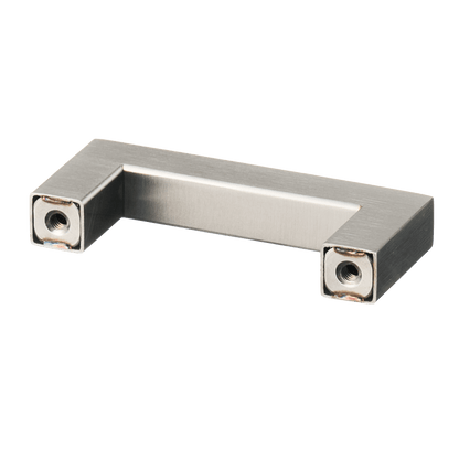 Meubelgreep in RVS, hartafstand 64 mm, lengte 76 mm
