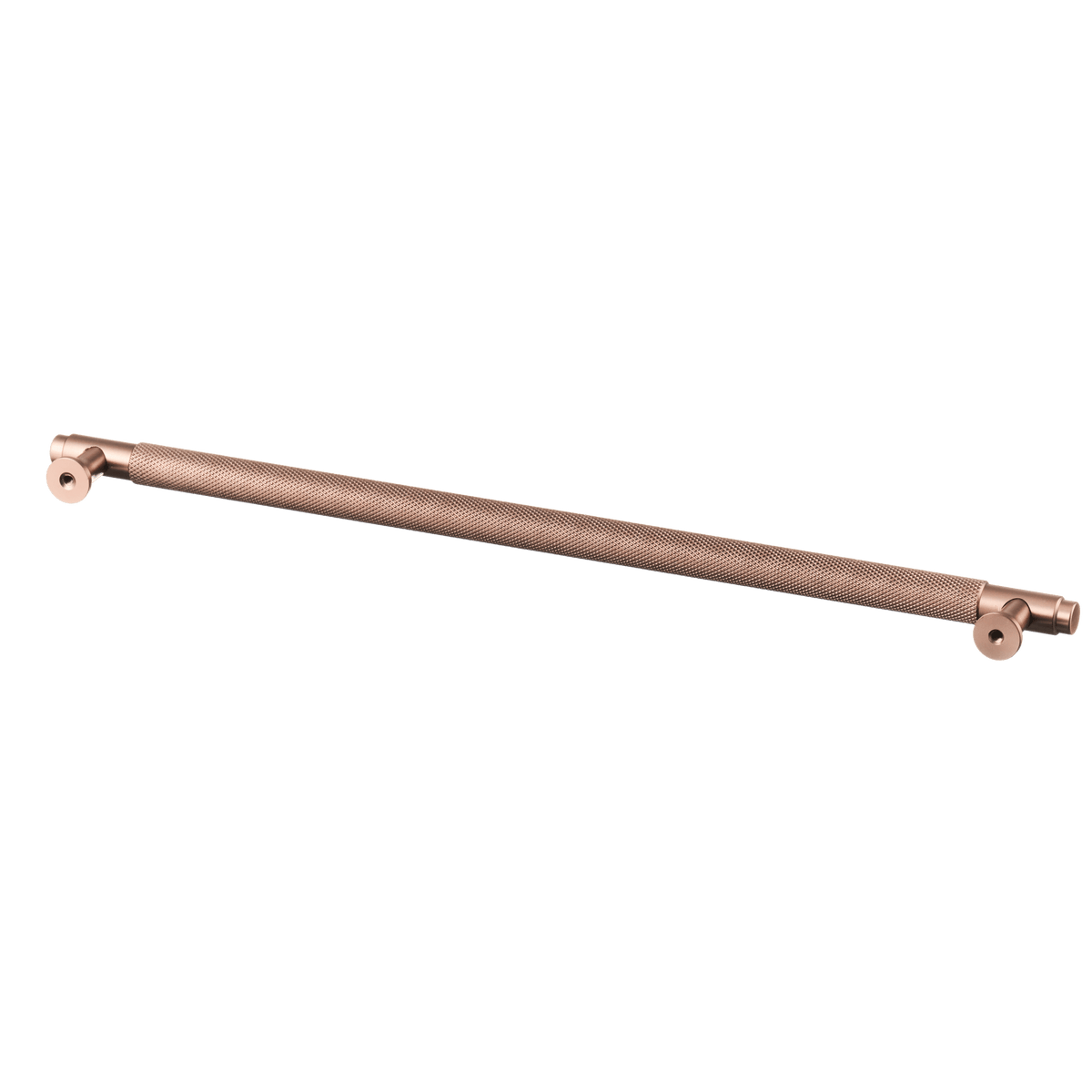 Meubelgreep in koper met diamond cut structuur, hartafstand 320 mm, lengte 352 mm