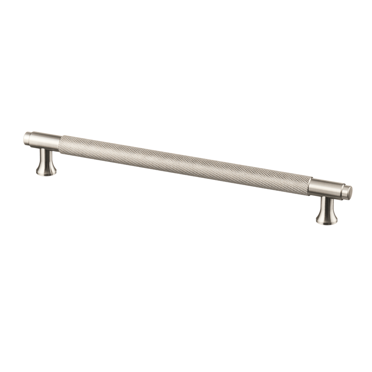 Meubelgreep in RVS met diamond cut structuur, hartafstand 224 mm, lengte 256 mm