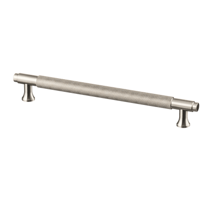 Meubelgreep in RVS met diamond cut structuur, hartafstand 192 mm, lengte 224 mm