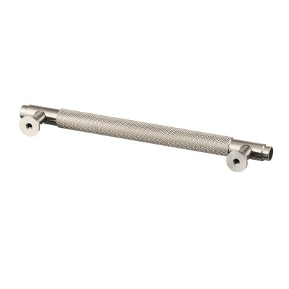 Meubelgreep in RVS met diamond cut structuur, hartafstand 160 mm, lengte 194 mm