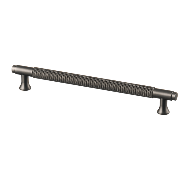 Handgreep Gun Metal - diamond cut - 192mm/224mm