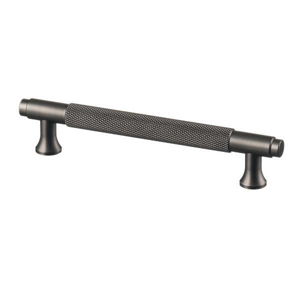 Handgreep Gun Metal - diamond cut - 128mm/164mm