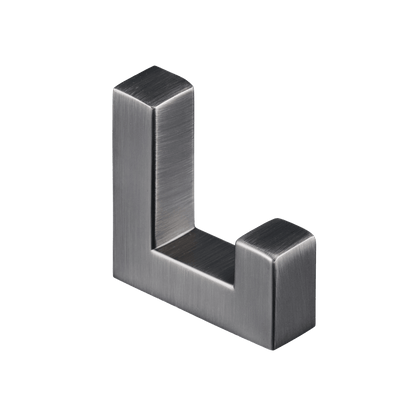 Enkele handdoekhaak in gun metal