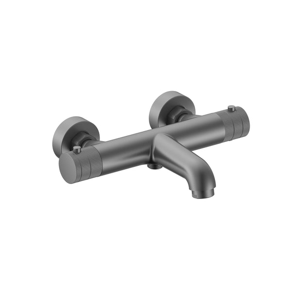 Stria Grifo mezclador de baño | Termostático | De superficie | PVD Gunmetal