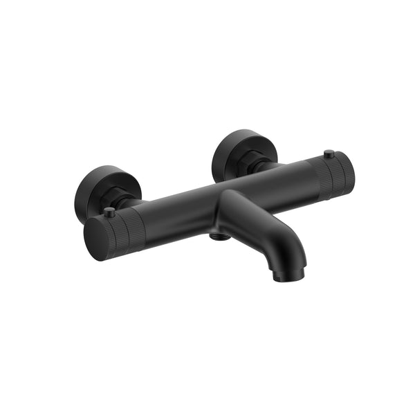 Grifo mezclador de baño Stria | Termostático | De superficie | PVD Negro Mate