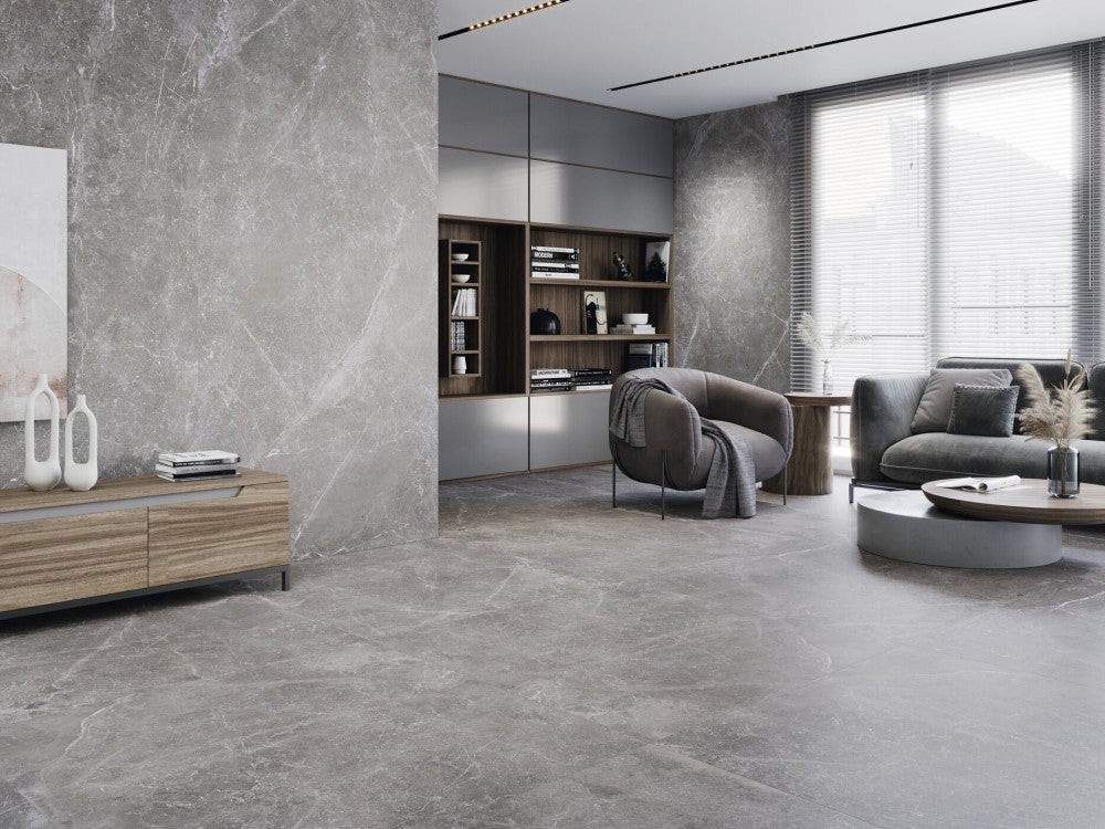 Vloer- en wandtegel Pieantra Grigio 80x80 rett - foto 2
