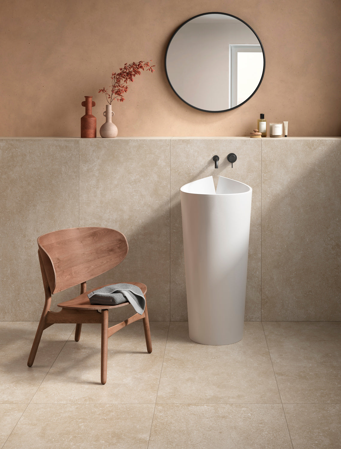 Vloer- en wandtegel Pora Beige Decor 60x119,8 rett - foto 2