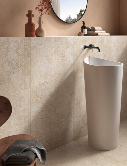 Vloer- en wandtegel Pora Beige 60x60 rett - foto 3