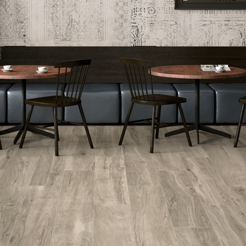Vloer- en wandtegel Rovere Bark 25x150 rett