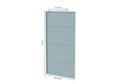Douchewand Luna - 100x200cm - WDtegels
