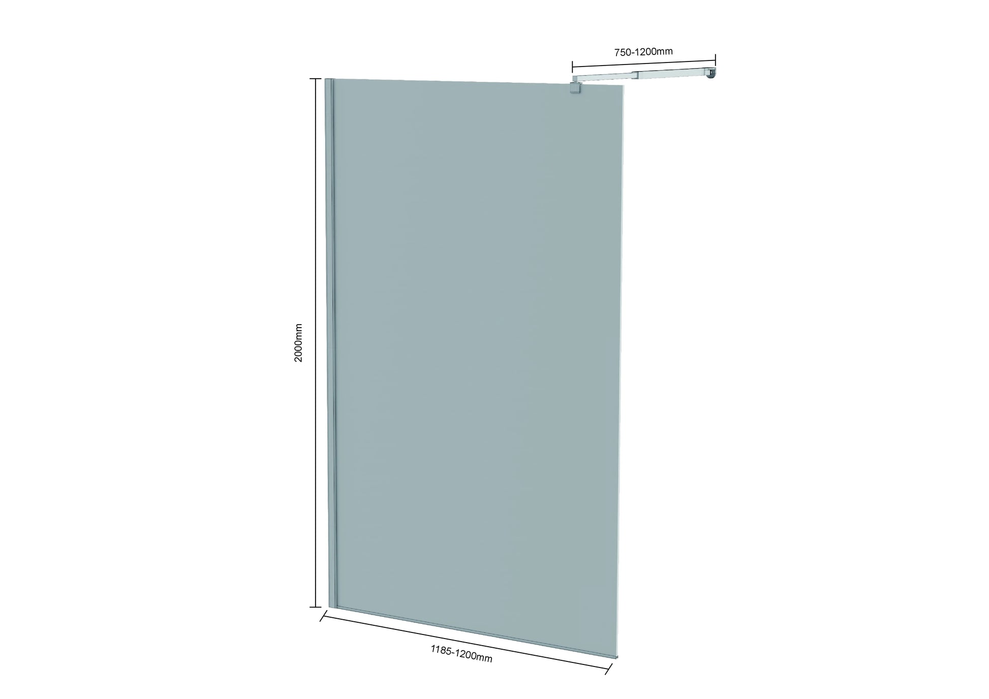 Douchewand Aris - 120x200cm - PRE-ORDER - WDtegels