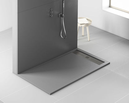 Aloni Elite Douchebak | 120x90x3cm | Composiet | Mat Grijs - WDtegels