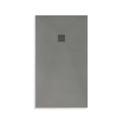 Aloni Madison Douchebak | 120x80x3cm | Composiet | Mat Grijs - WDtegels